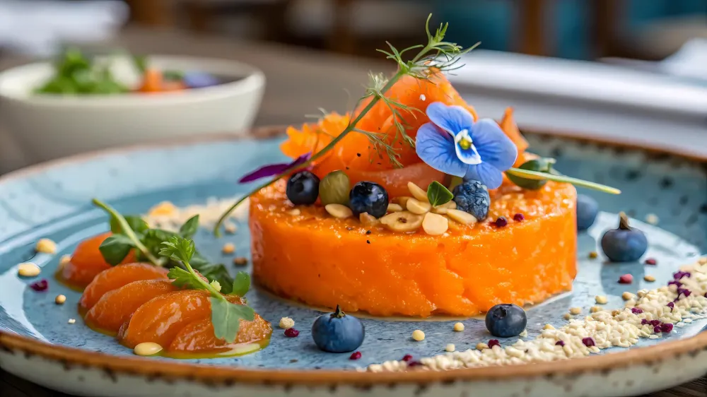Tartare de saumon près de Tercé